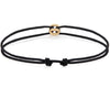 black interlaced cord bracelet le 1g